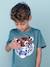 Basics T-Shirt with Reversible Sequins for Boys aqua green+white 