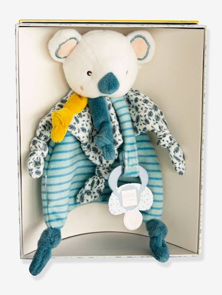 Yoca the Koala Dummy Clip Comforter - DOUDOU ET COMPAGNIE blue 