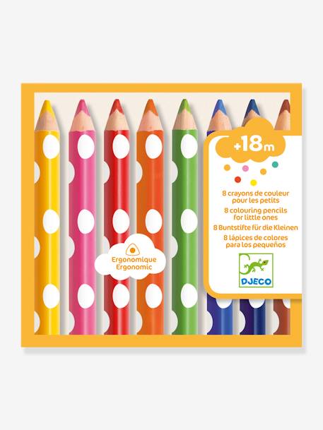 8 Colouring Pencils for Little Ones - DJECO multicoloured 