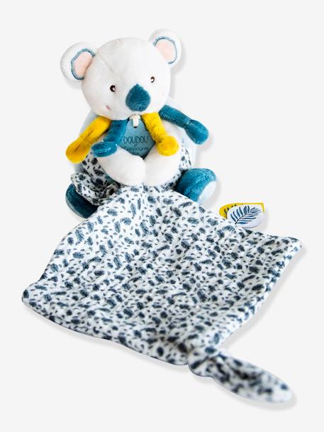 Yoca the Koala - Soft Toy with Comforter 15 cm - DOUDOU ET COMPAGNIE blue 