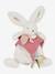 Happy 25 cm Soft Toy - DOUDOU ET COMPAGNIE beige+blue+dusky pink 