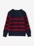 Striped Top for Boys ecru+navy blue 