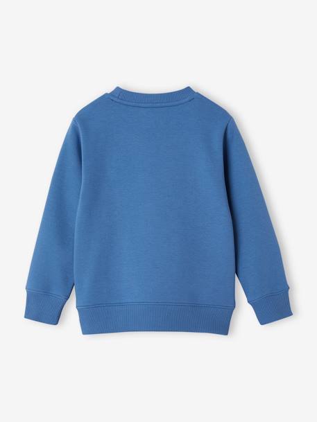 Basics Sweatshirt with Graphic Motif for Boys marl white+medium blue+sage green 