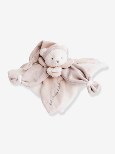 Collector 24 cm Bear Cuddle Cloth - DOUDOU ET COMPAGNIE blue+rose+taupe 