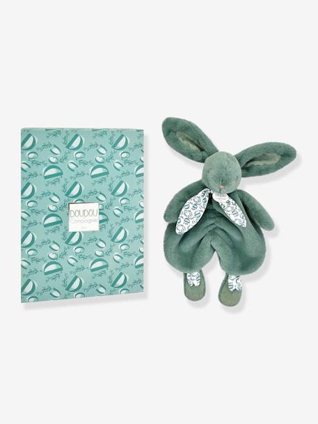 Bunny Soft Toy - DOUDOU ET COMPAGNIE rose+sage green+sandy beige 