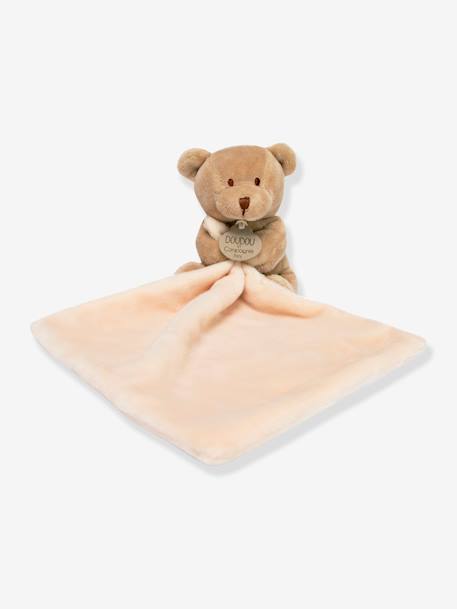 Soft Toy with Comforter - 10 cm - Floral Box - DOUDOU ET COMPAGNIE beige+white 