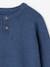 Top with Grandad-Style Neckline, for Boys marl blue+marl green 