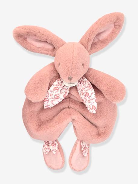 Bunny Soft Toy - DOUDOU ET COMPAGNIE rose+sage green+sandy beige 