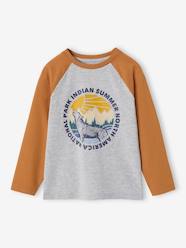 Top with Graphic Motif & Raglan Sleeves for Boys