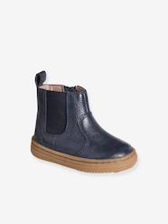 Shoes-Leather Zip-Up Boots for Babies