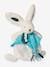 Happy 25 cm Soft Toy - DOUDOU ET COMPAGNIE beige+blue+dusky pink 