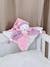 Collector 24 cm Bear Cuddle Cloth - DOUDOU ET COMPAGNIE blue+rose+taupe 