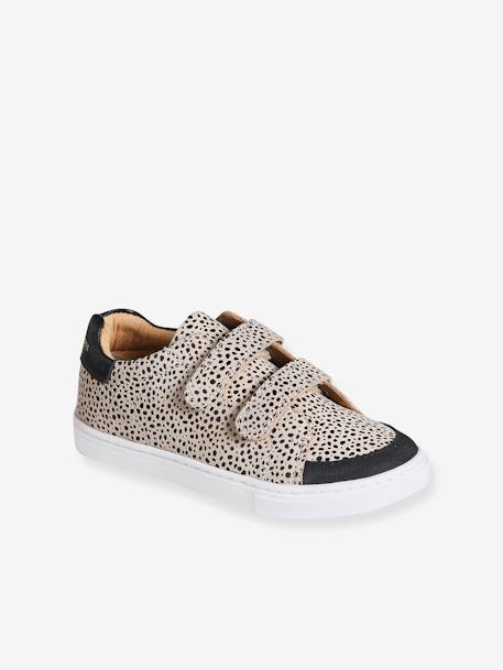 Leopard Print Trainers for Girls printed beige 