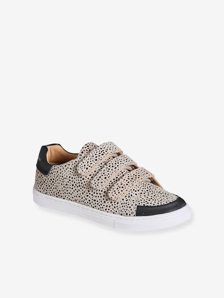 Leopard Print Trainers, for Girls printed beige 