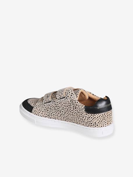 Leopard Print Trainers for Girls printed beige 