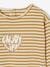 Striped Top with Heart, for Babies yellow 