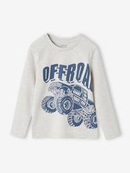 Boys-Tops-Basics Long Sleeve Top with Fun or Graphic Motif for Boys