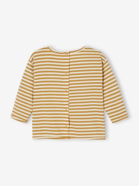 Striped Top with Heart, for Babies yellow 