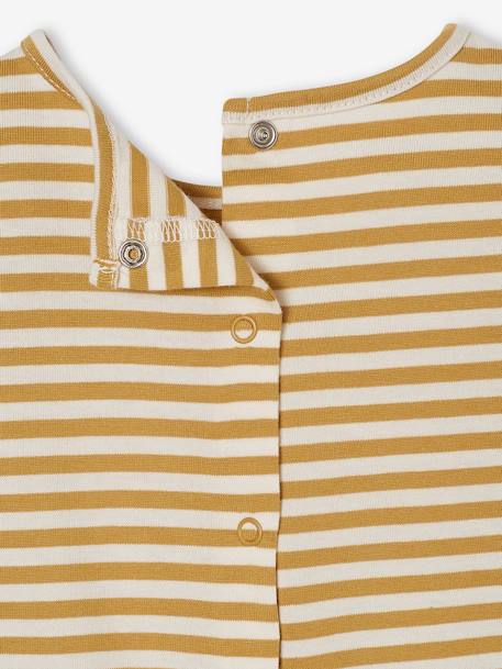 Striped Top with Heart, for Babies yellow 