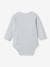 Pack of 3 Long Sleeve Bodysuits in Organic Cotton for Newborn Babies sky blue 