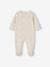 Pack of 3 Sleepsuits in Velour for Babies, BASICS camel+cappuccino+rosy 