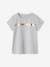 Sports T-Shirt with Iridescent Stripes for Girls marl grey+rosy+WHITE LIGHT SOLID WITH DESIGN 