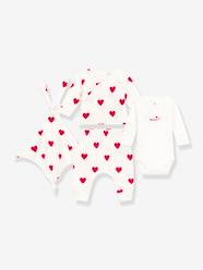 3-Piece Heart Ensemble with Bunny Comforter Gift Set for Newborns by PETIT BATEAU