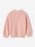 Loose-Fitting Jumper with Fancy Collar for Girls rose+rose beige+sky blue+striped navy blue+sweet pink 