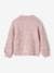 Soft Knit Cardigan for Girls marl pink+vanilla 