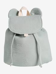 Baby-Pre-School Backpack in Cotton Gauze, Fun Ears