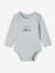 Pack of 3 'Hugs' Bodysuits with Long Sleeves + Cutaway Shoulders in Organic Cotton for Babies night blue 