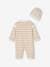 Striped Knitted Jumpsuit & Beanie Set for Babies hazel 