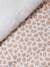 Transformable Baby Nest in Plush Fabric, Bear Beige+ecru+printed pink 