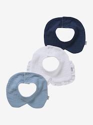 Nursery-Mealtime-Bibs-Pack of 3 Bibs with Fancy Collar