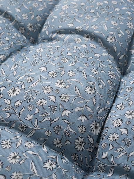 Trunk Cushion, India printed blue 