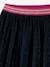 Pleated Glittery Skirt for Girls navy blue 