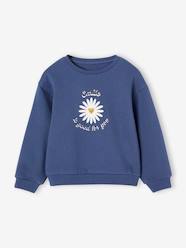 Girls-Cardigans, Jumpers & Sweatshirts-Basics Sweatshirt with Motif for Girls