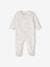 Pack of 2 Velour Sleepsuits with Front Opening for Babies cappuccino+pale blue+rose 