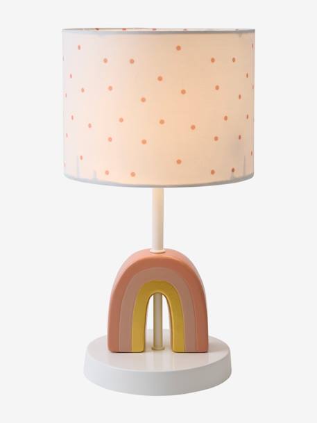 Bedside Table Lamp with Rainbow-Shaped Bow rose 