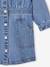 Buttoned Denim Dress for Girls medium blue 