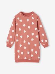 Girls-Dresses-Fleece Dress with Bright Flowers for Girls