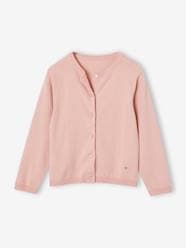 Girls-Cardigans, Jumpers & Sweatshirts-Cardigans-Fine Knit Basics Cardigan for Girls