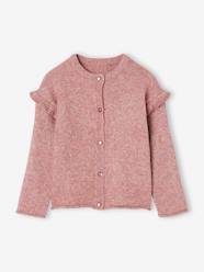 Girls-Cardigan with Fancy Ruffle on Sleeves for Girls