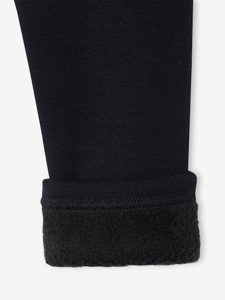 Fleece Lined Leggings for Girls black+blush+navy blue 