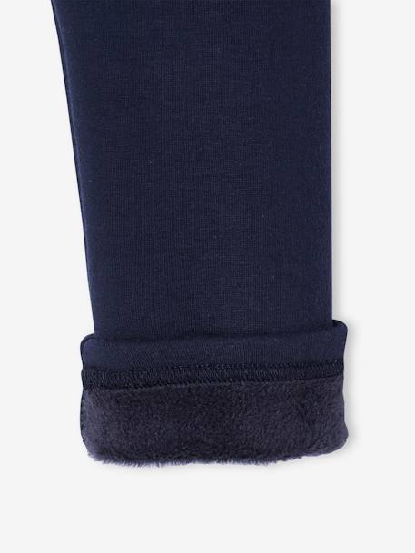 Fleece Lined Leggings for Girls black+blush+navy blue 