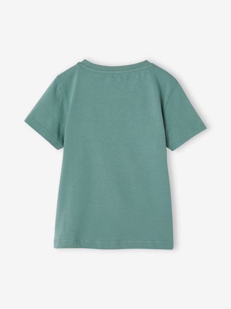Basics T-Shirt with Print for Boys anthracite+aqua green 