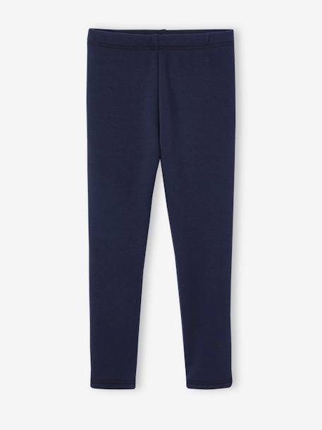 Fleece Lined Leggings for Girls black+blush+navy blue 