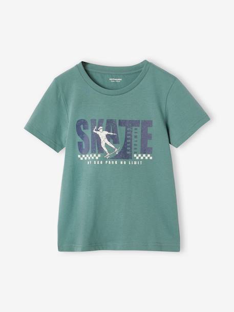Basics T-Shirt with Print for Boys anthracite+aqua green 