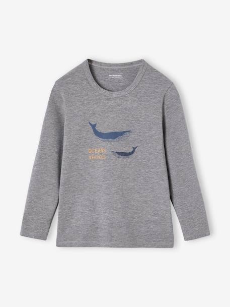 Pack of 3 Long Sleeve Whale Tops for Boys sky blue 