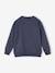 Graffiti Sweatshirt with Round Neckline for Boys marl grey+night blue 